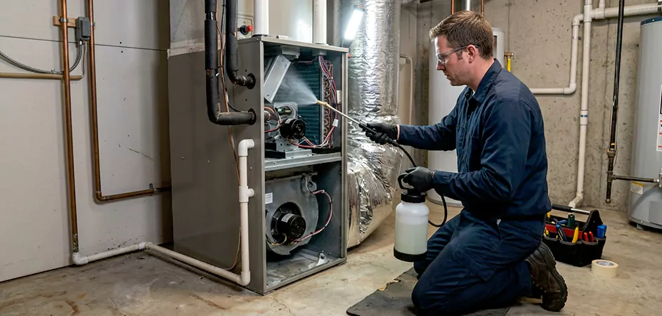 Air Handler Antimicrobial Treatment in Newark