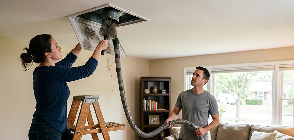 Roof and Wall Exhaust Cap Cleaning in Newark